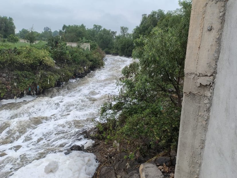 Ribera de ríos en Tezontepec se mantiene en alerta por lluvias en el Valle de México | Foto: especial