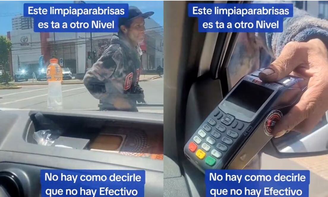 El video del Limpiaparabrisas en TikTok causó sorpresa entre usuarios | Capturas de video