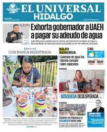 Portada El Universal Hidalgo 28/01/25