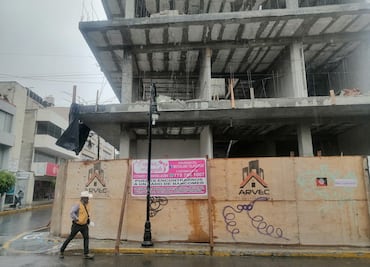 Obra en construcción detenida hasta ser segura