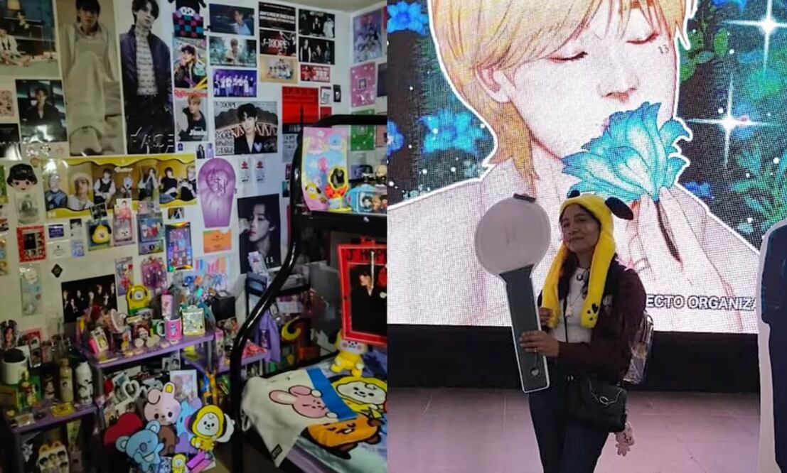 María, fan de BTS, tiene más de 10 tatuajes inspirados en la agrupación surcoreana. Foto: Cortesía.