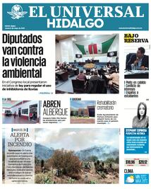 Portada El Universal Hidalgo 08/05/25