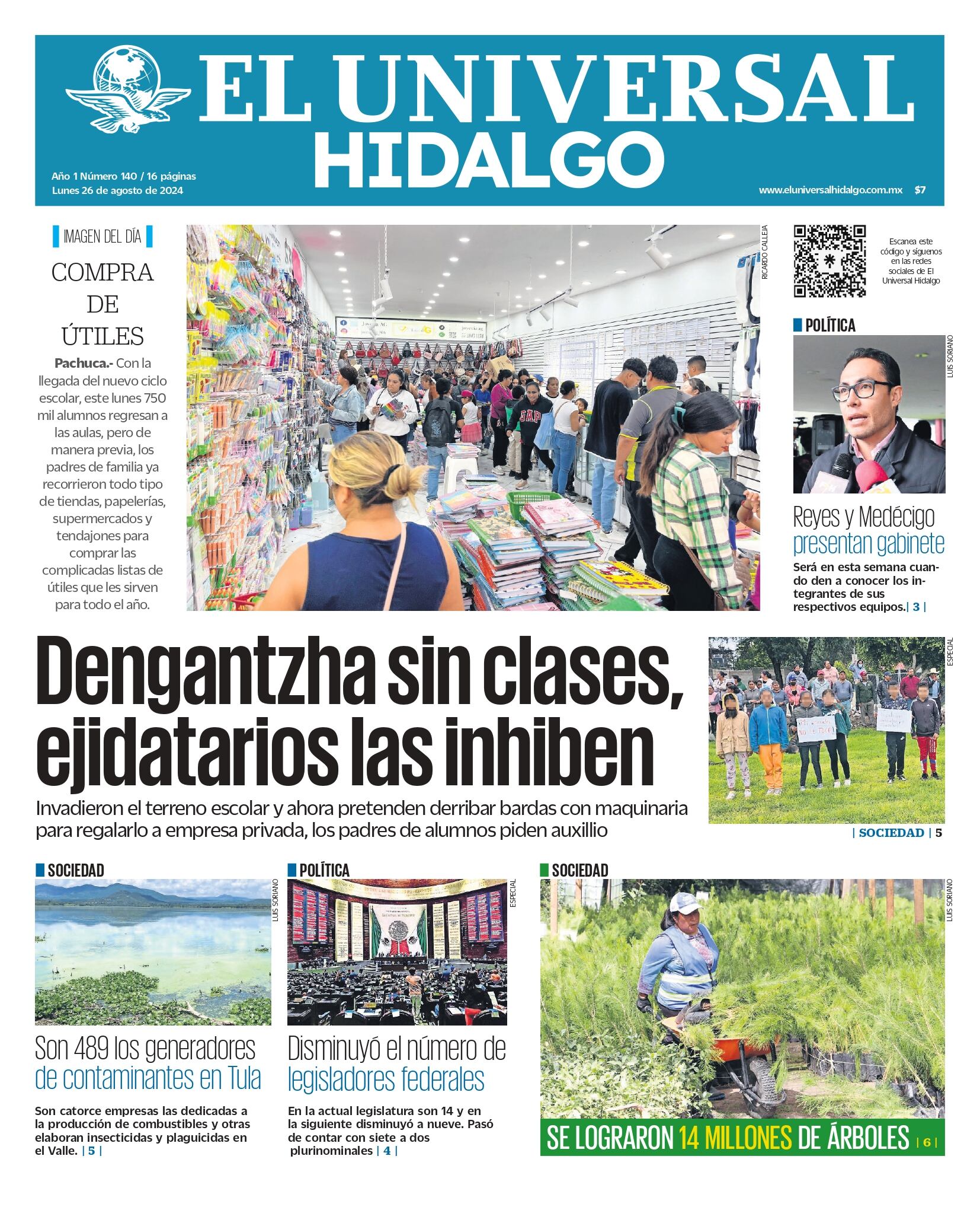 El Universal Hidalgo 26/07/24