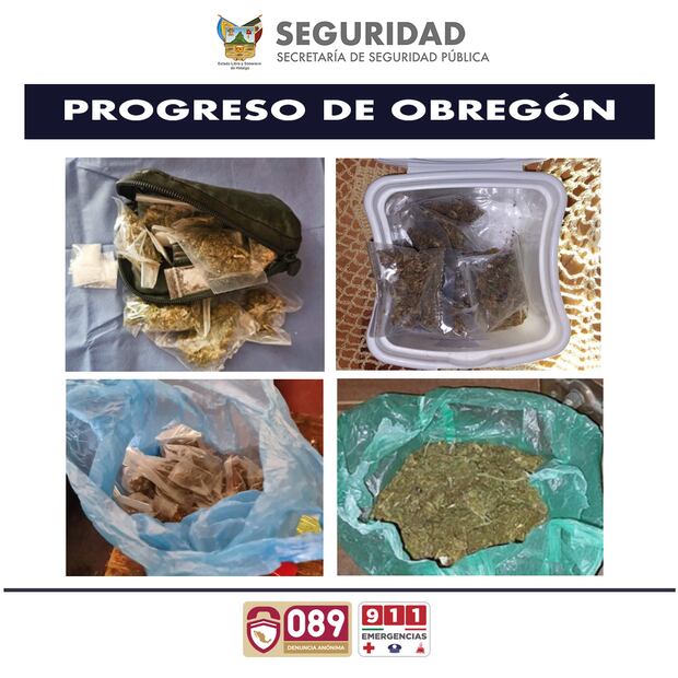 Desmantelan red de narcomenudeo en Progreso de Obregón | Foto: SSPH