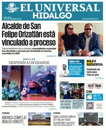 Portada El Universal Hidalgo 30/9/25
