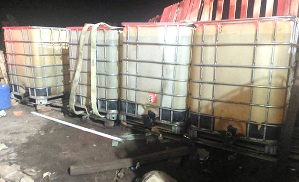 Recuperan tractocamión robado y aseguran hidrocarburo en operativo de Singuilucan | Foto: SSPH