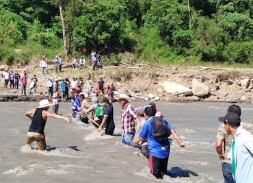 Más de 60 comunidades siguen incomunicadas en Hidalgo tras las lluvias