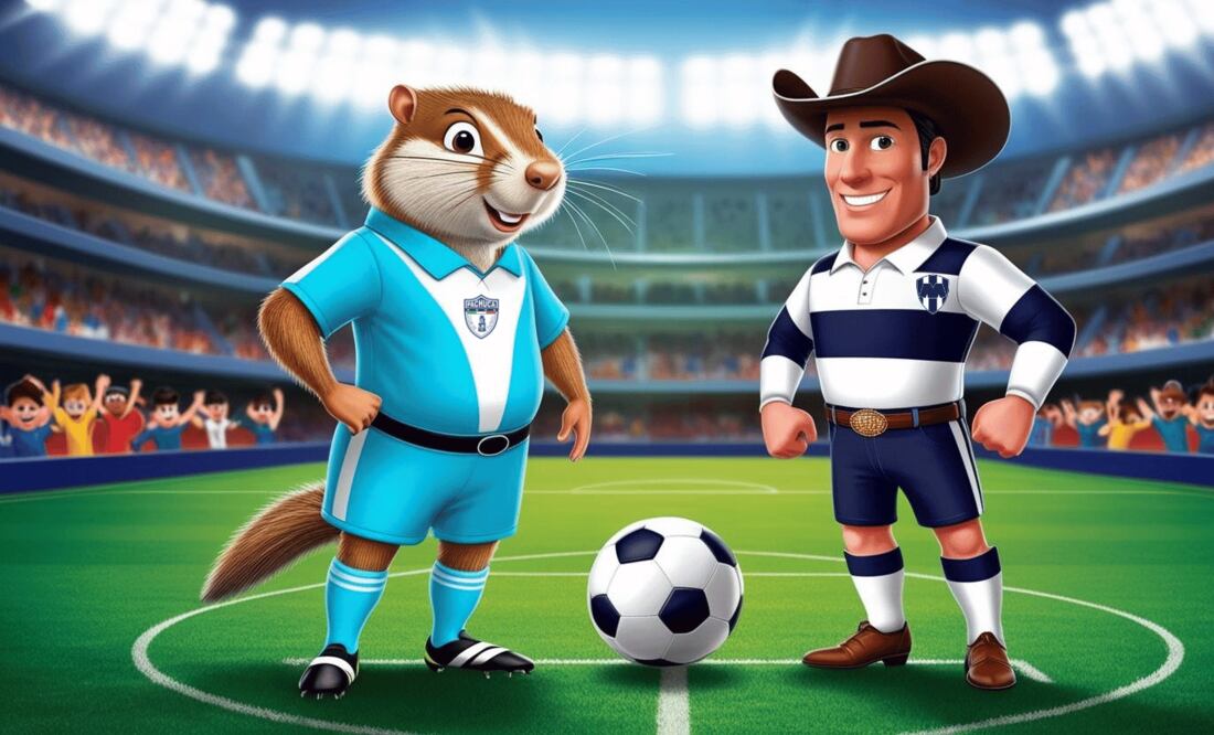 Tuzos vs Monterrey se disputan el pase directo a la liguilla; el ganador se enfrentará al América I Foto: Canva IA