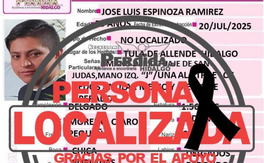 Su cuerpo apareció en el canal Requena, en Tezontepec de Aldama | Facebook: Sonrisas Perdidas Hidalgo