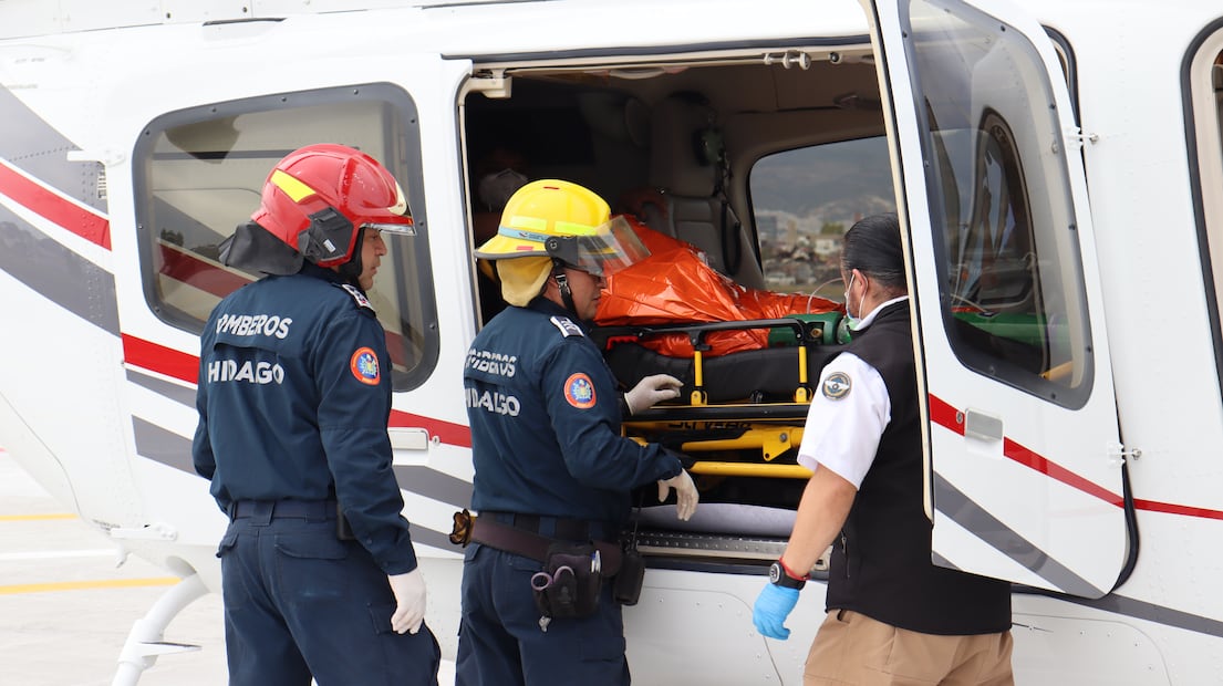 Traslados aéreos de emergencia movilizan a sistema de salud en Hidalgo | Foto: SSH