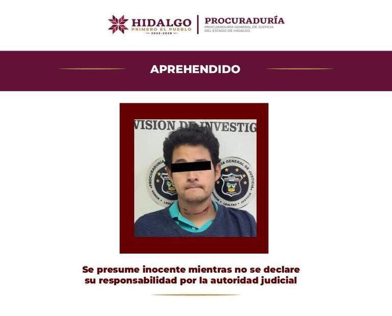 Detienen a hijo de Bárbara Cajero por su presunta implicación en su feminicidio | Foto: PGJEH
