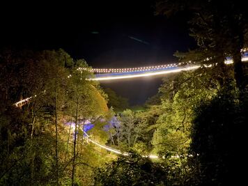 H-Go Adventures inaugura puentes colgantes iluminados en Mineral del Chico