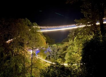 H-Go Adventures inaugura puentes colgantes iluminados en Mineral del Chico