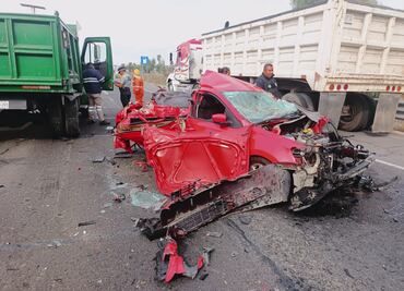 Carreterazo deja a dos personas heridas en Tizayuca