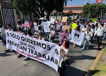 Emprendedores de Pachuca marchan para exigir reactivación de bazares en RevoPark