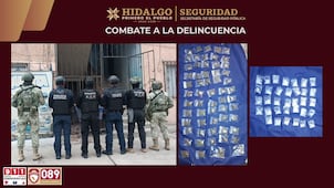 Cateo en Pachuca deja dos detenidos y el aseguramiento de más de 500 dosis de droga