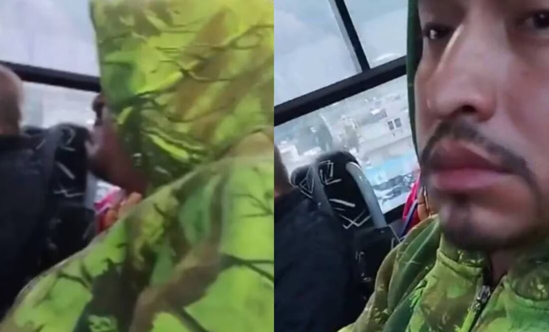 El acosador fue grabado en un autobús del municipio de Chalco, en el Estado de México | Capturas de video