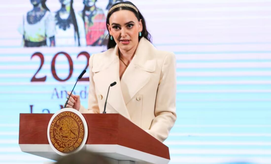 Altagracia Gómez Sierra, enlace del gobierno federal con el sector empresarial, en reunión de empresarios en Palacio Nacional este 4 de febrero del 2025. Foto: Axel Sánchez / EL UNIVERSAL