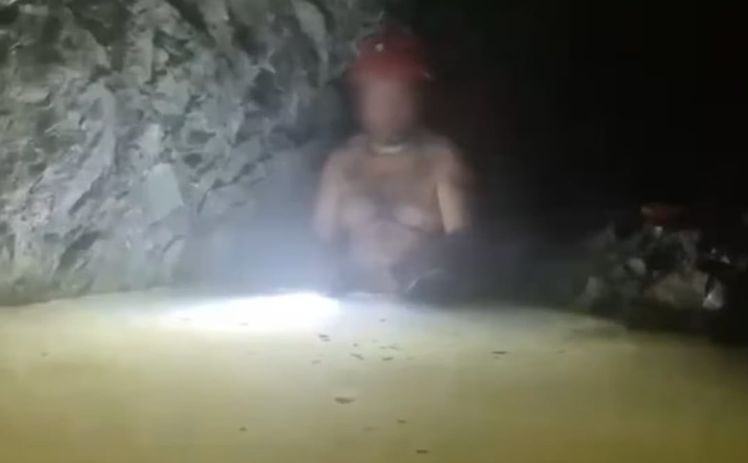 Militares destacan labor psicológica en rescate de trabajador de mina Santa Fe. Foto: Captura de pantalla