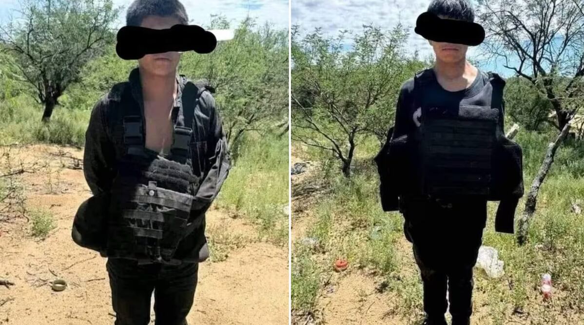 Detienen a 7 menores sicarios en dos operativos de seguridad en el desierto de Sonora. Foto: Especial