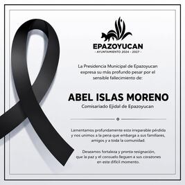 Lamentan la muerte del Comisario Ejidal de Epazoyucan