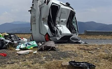 Volcadura en el Arco Norte deja una persona lesionada y afecta la circulación