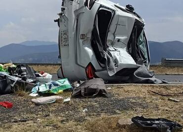 Volcadura en el Arco Norte deja una persona lesionada y afecta la circulación