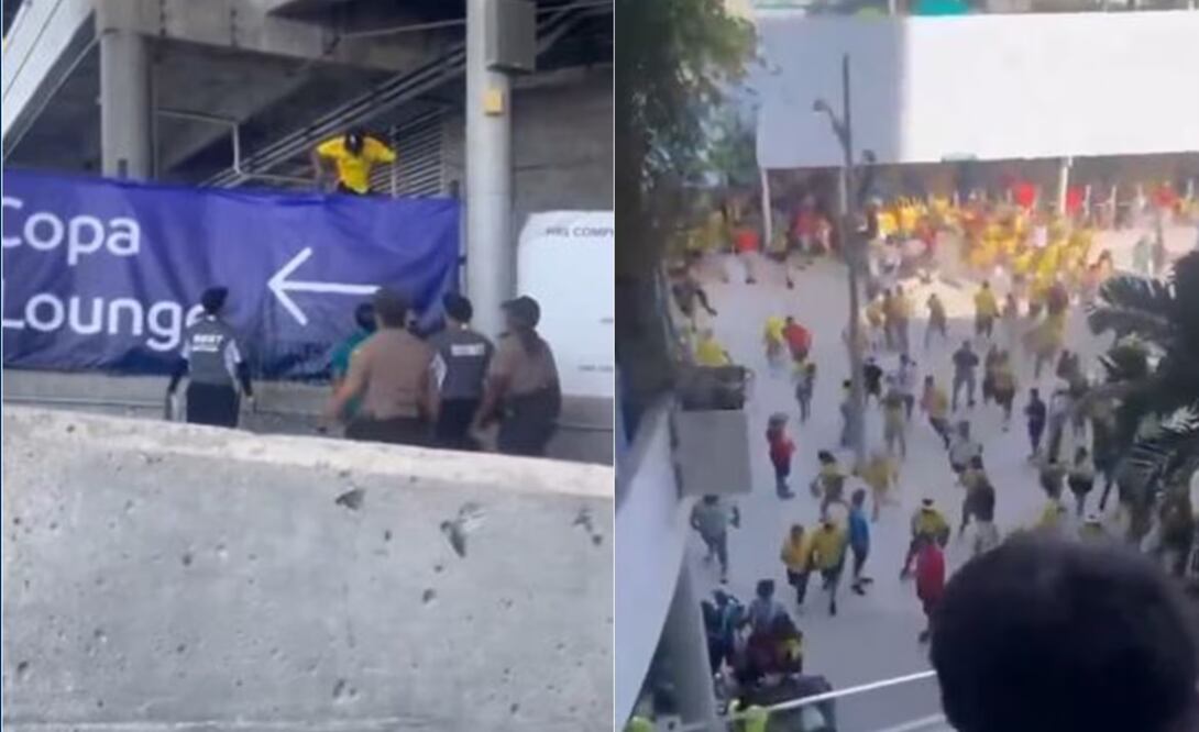 Caos en los accesos del Hard Rock Stadium por aficionados colombianos / Foto: Especiales