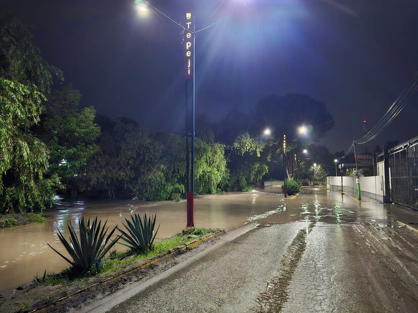 Inundaciones en Tepeji del Río afectan a ocho comunidades | Facebook: Gobierno Municipal Tepeji del Río