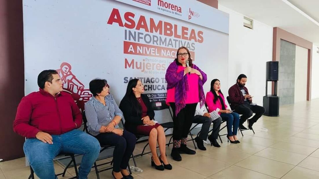 Inician en Hidalgo asambleas informativas sobre pensión para adultas mayores | Facebook: Tania Meza Escorza