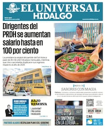 Portada EL Universal Hidalgo 20/3/26