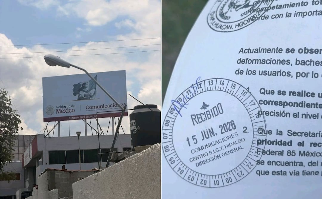 Pobladores de Chapulhuacán entregaron a la Secretaría de Infraestructura, Comunicaciones y Transportes (SICT) la petición de rehabilitar la carretera federal 85 México-Laredo. I Foto: Especial