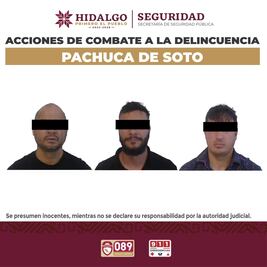 Detienen a banda venezolana dedicada al robo con violencia en Pachuca