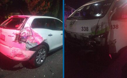 Alimentadora del Tuzobús choca con Mazda en Real de Toledo