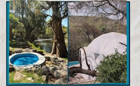 Glamping con aguas termales, una escapada diferente en el Valle del Mezquital
