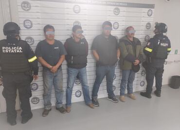 Detienen a banda, presuntamente, dedicada al robo de transportistas, en la México-Querétaro