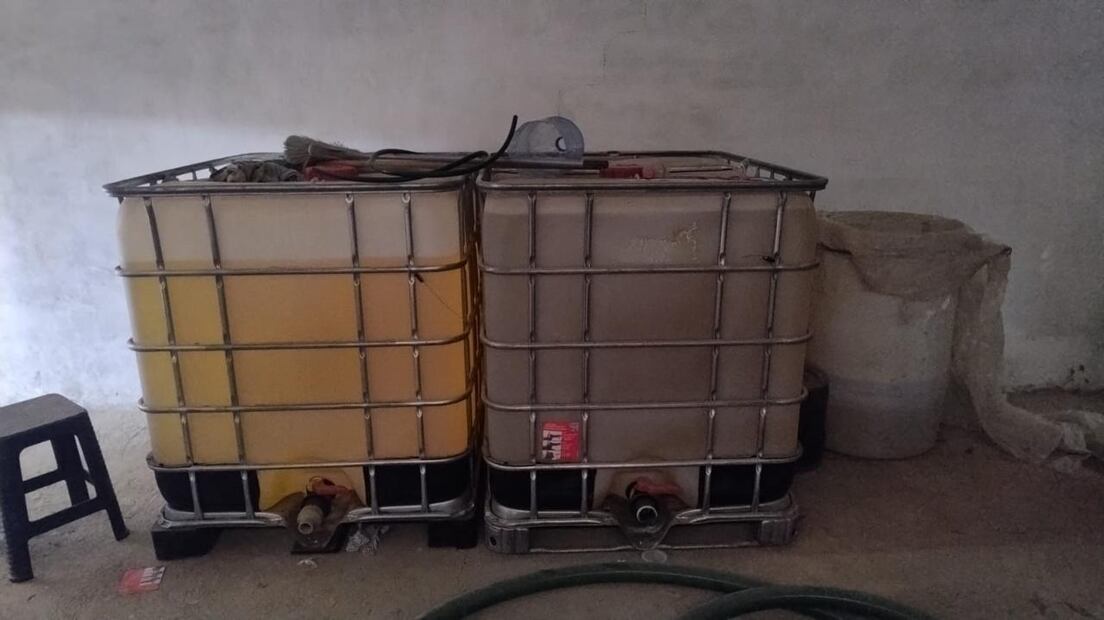 Desmantelan en Huichapan taller usado para almacenar hidrocarburo robado | Foto: Especial
