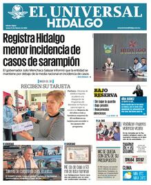 Portada El Universal Hidalgo 12/2/26