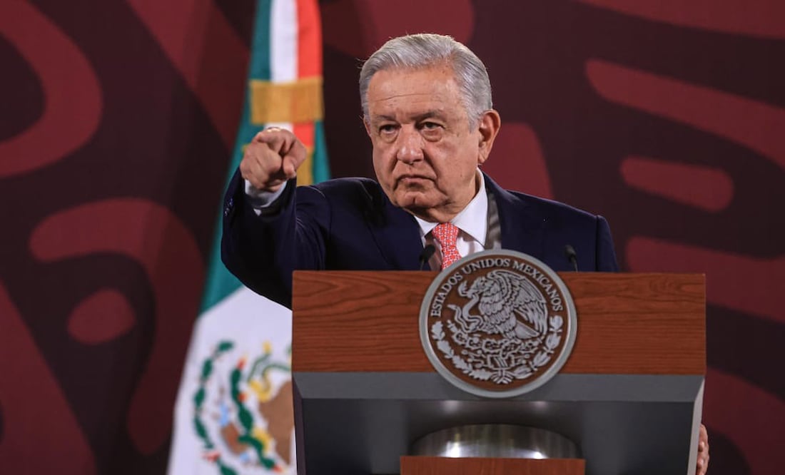 Este miércoles 5 de marzo de 2024, en conferencia matutina desde Palacio Nacional, Andrés Manuel López Obrador, presidente de México |  Foto: Gabriel Pano