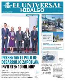 Portada El Universal Hidalgo 20/8/26