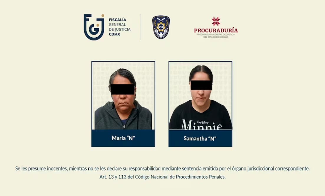 Cártel de Tláhuac queda sin liderazgo tras caer en Pachuca la viuda y la hija de “El Ojos” | Fotos: cortesía