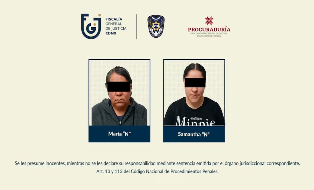 Cártel de Tláhuac queda sin liderazgo tras caer en Pachuca la viuda y la hija de “El Ojos” | Fotos: cortesía