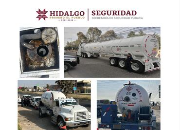 Aseguran más de 50 mil litros de hidrocarburos y gas LP en operativos de seguridad en Pachuca