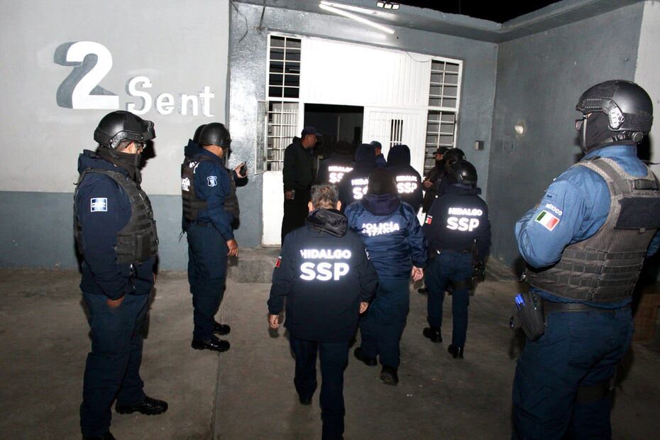 Realizan operativo en el Cereso de Pachuca Foto: Especial