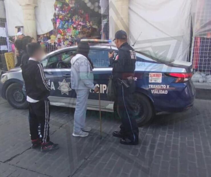 Localizan a niñas extraviadas en Mercado 1ro de Mayo de Pachuca en Mineral de la Reforma Foto: Especial