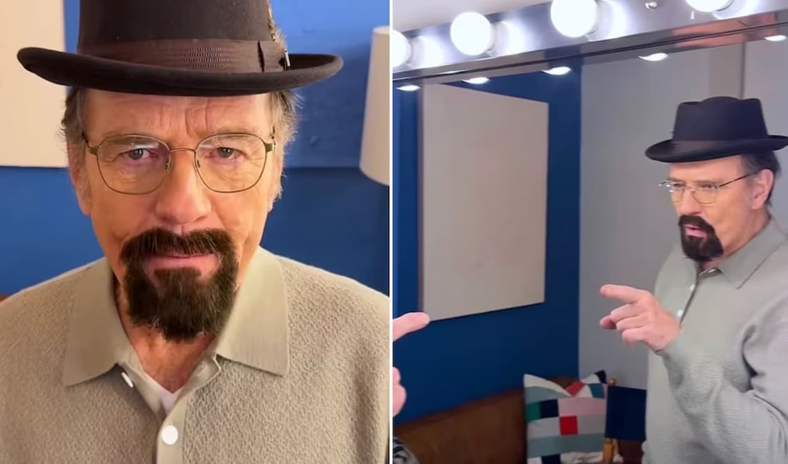 Bryan Cranston vuelve como Walter White de “Breaking Bad”. Foto: Instagram