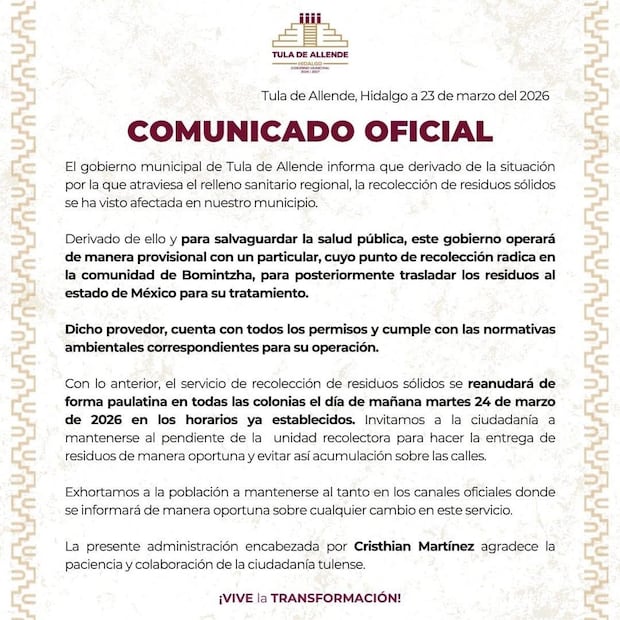 Foto: ayuntamiento de Tula