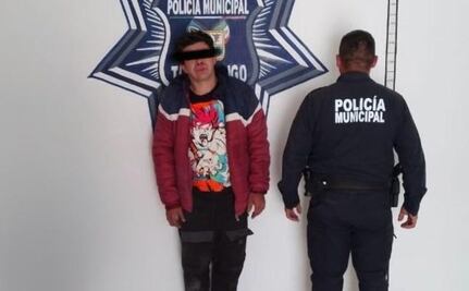 Detienen en Tulancingo a motociclista con unidad robada y presunta droga