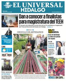 Portada El Universal Hidalgo 20/03/25