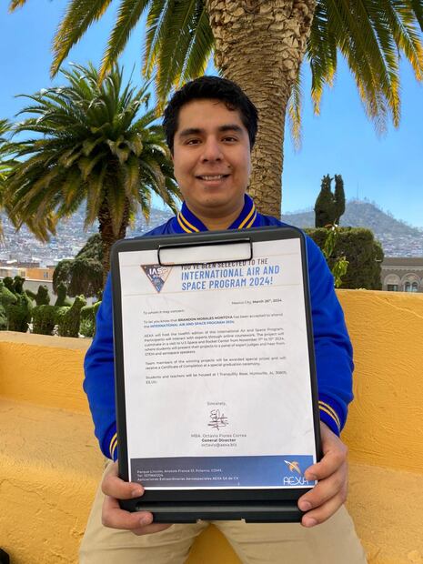 Estudiante de la UAEH busca llegar a la NASA; cuenta con 10% del recurso | Foto: Foto: Luis Soriano
